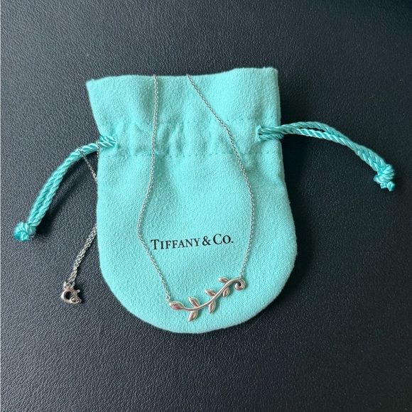 Tiffany & Co. Jewelry - Tiffany & Co. Paloma Picasso Sterling Silver Olive Leaf Vine Pendant with Bag